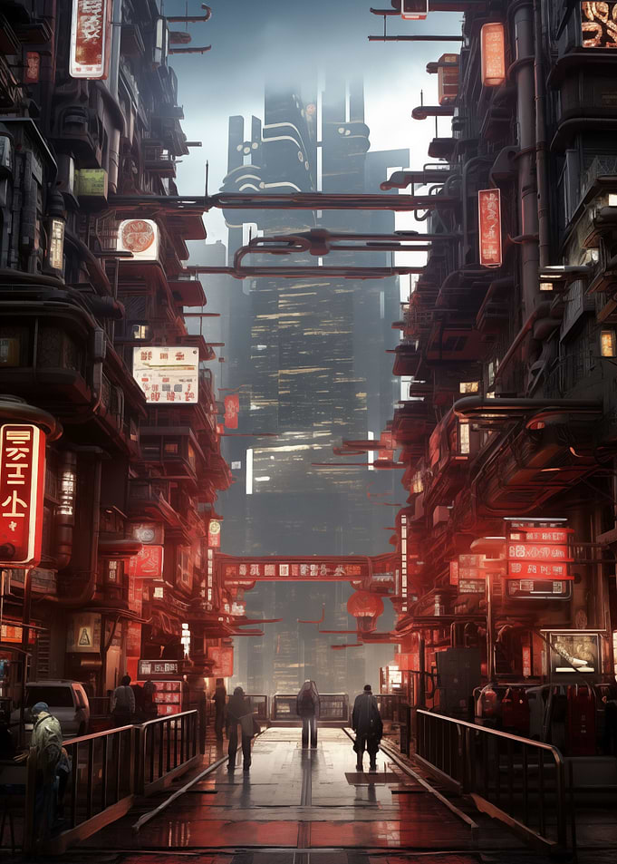 Futuristic Yakuza Japan