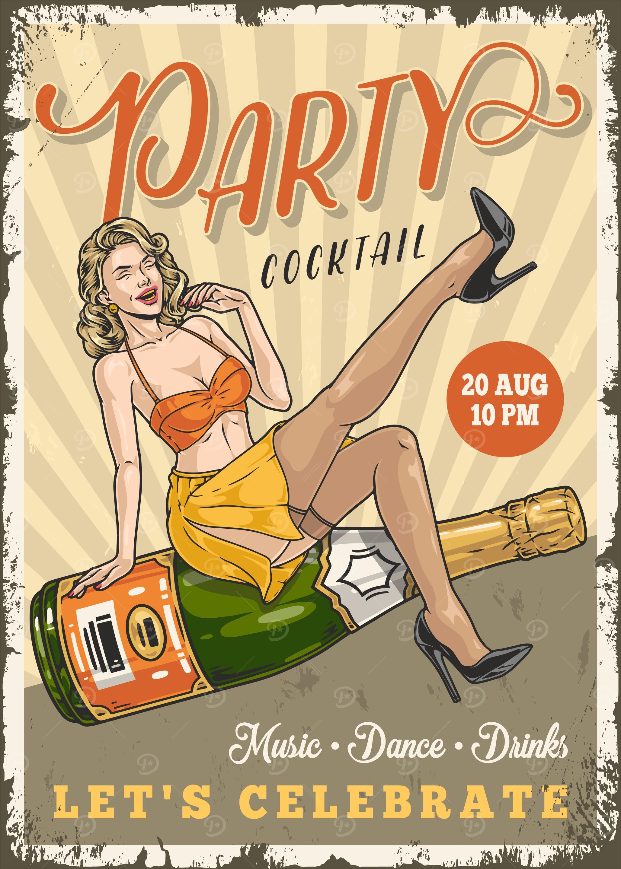 Party Pin Up Girl Cocktail