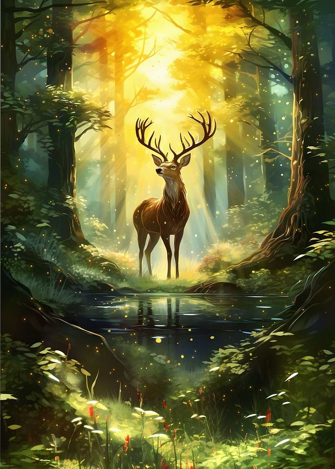 In the woods