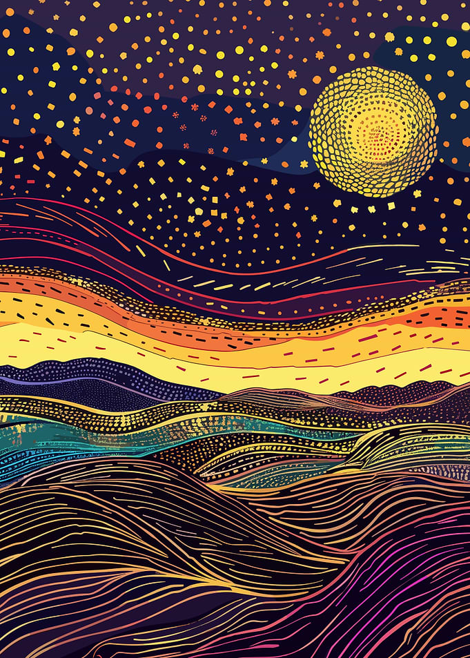 Desert Sky Wall Art Poster