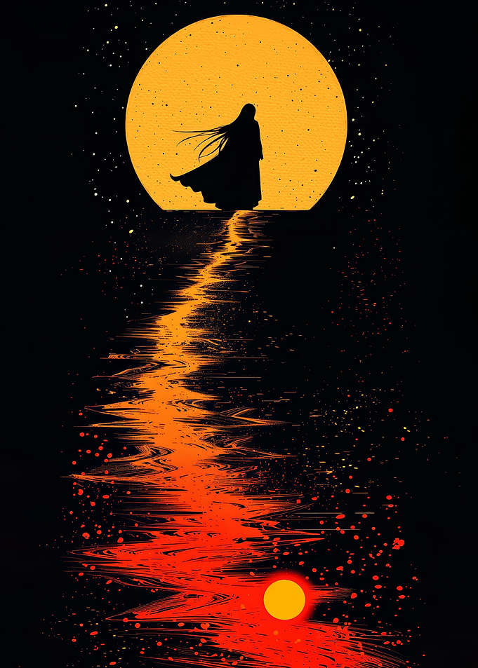 Sun Dawn Dark trail Blood