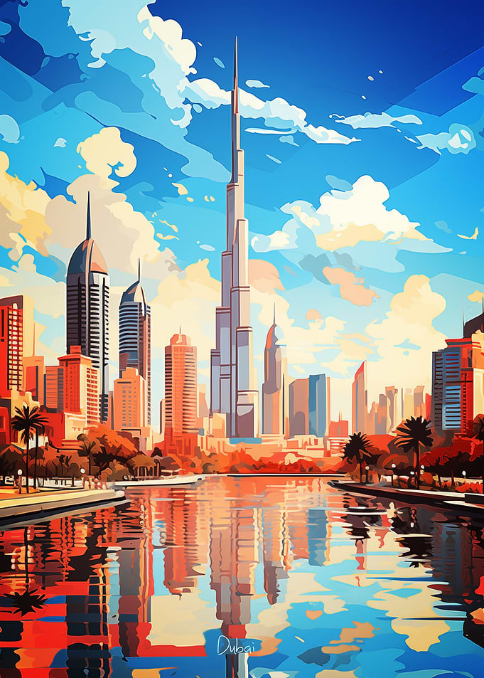 Dubai Oil Painting
