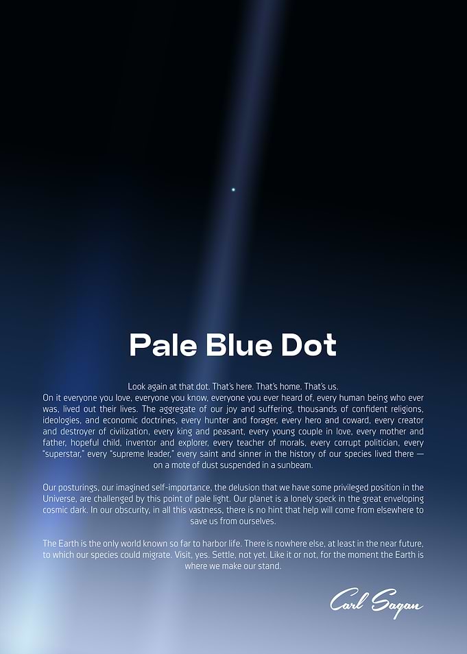 Pale Blue Dot quote