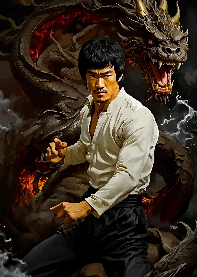 Bruce Lee Dragon Angry