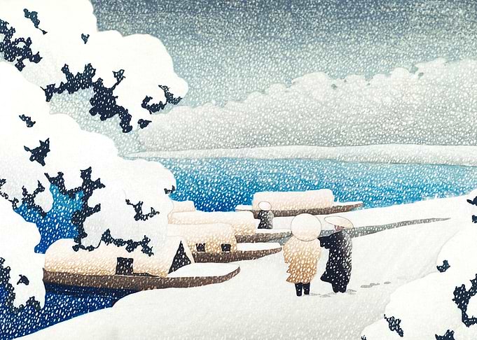 Hashidate in the Snow