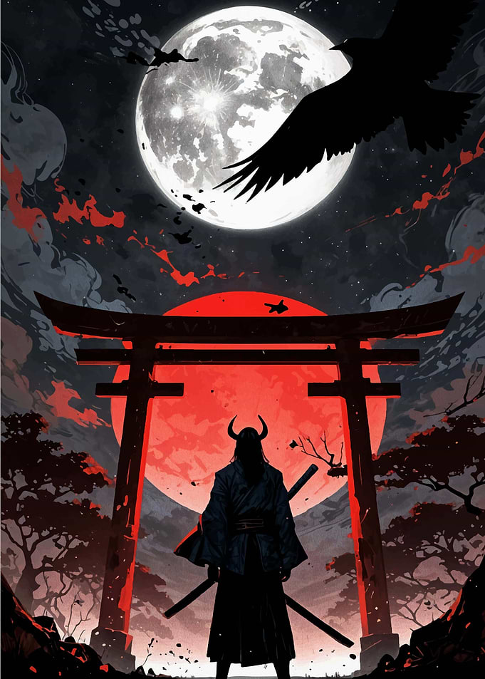 samurai japanese landscape