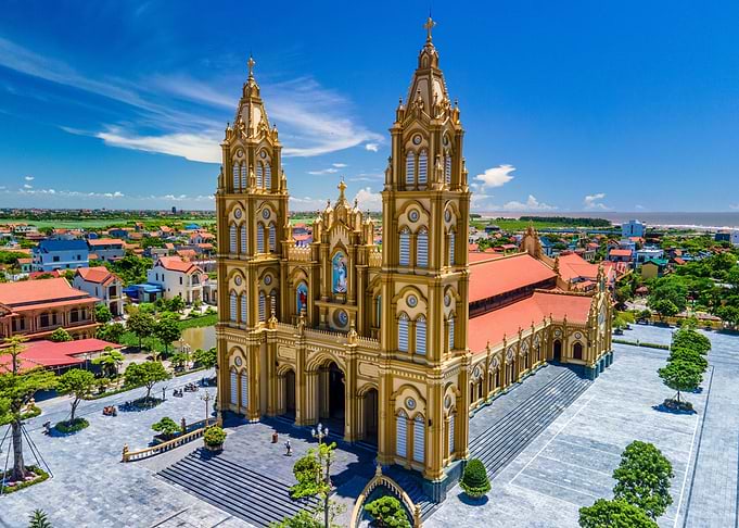 Golden church of Xuongdien