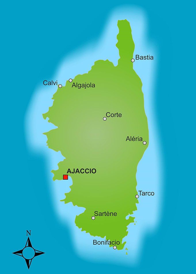 Corsica Map France