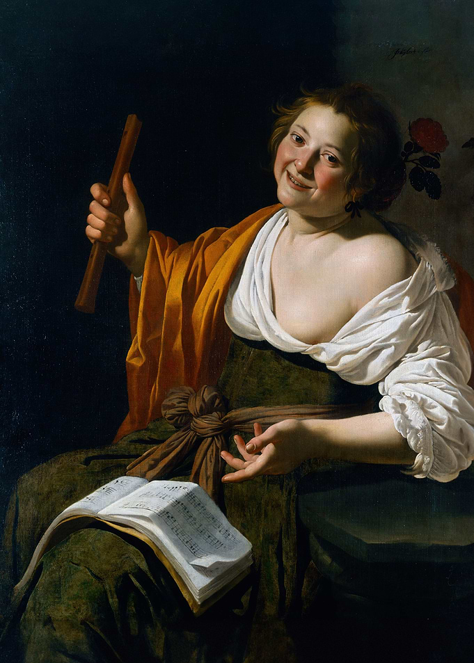 Girl with a flute