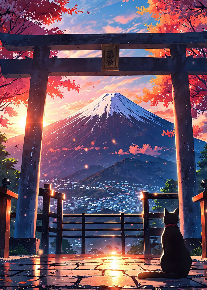 Mount Fuji at dawn