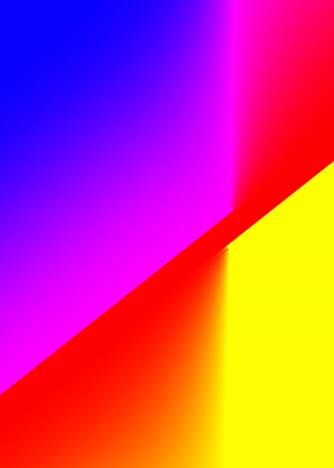 yellow blue red abstract