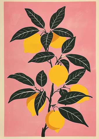 Minimalist Lemon Tree