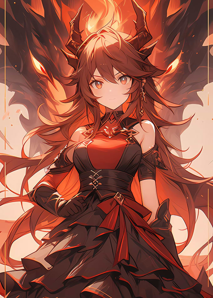 Anime Girl x Dragon