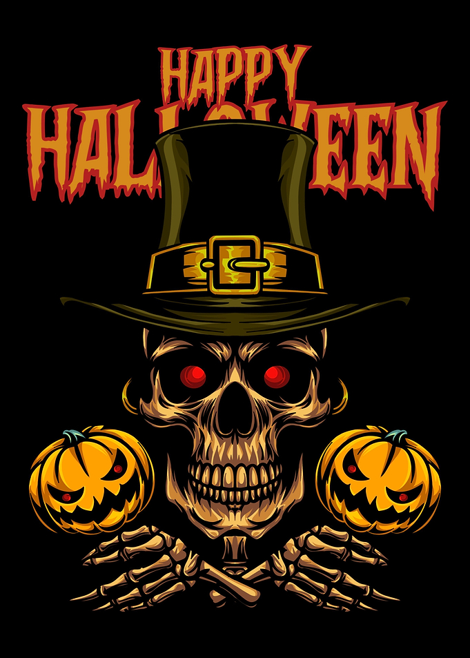 Halloween Skull Pumpkin