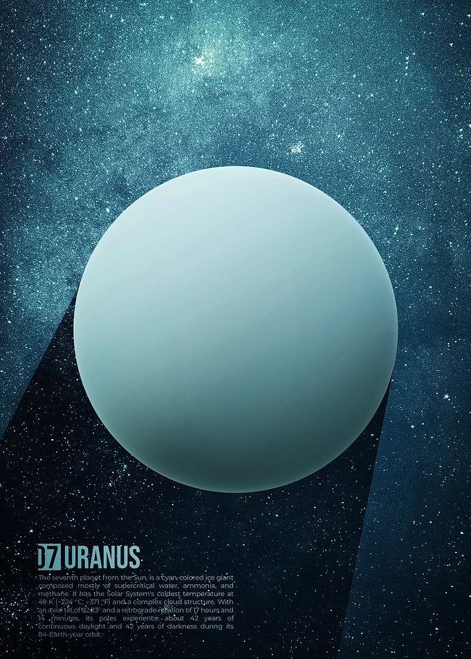 Uranus Art Poster
