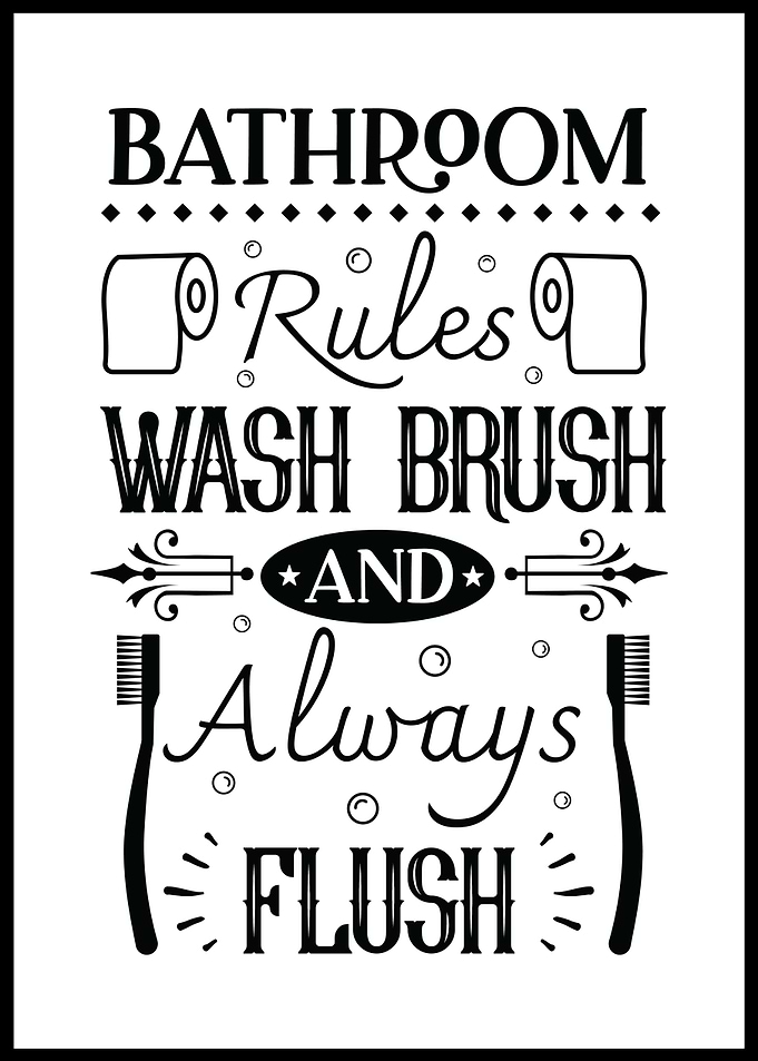 Bathroom Rules