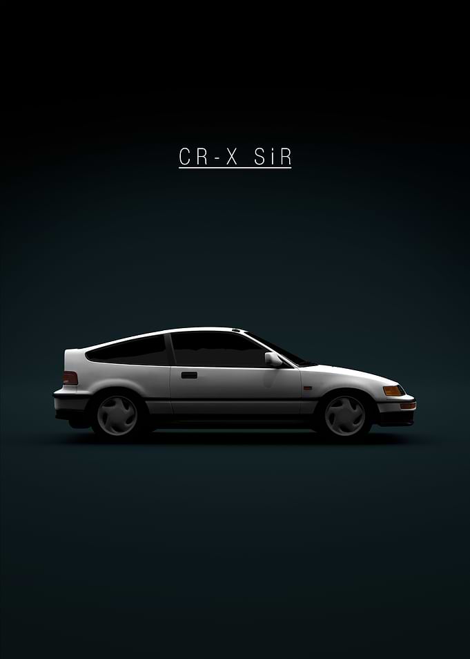 1991 Honda CRX SiR White