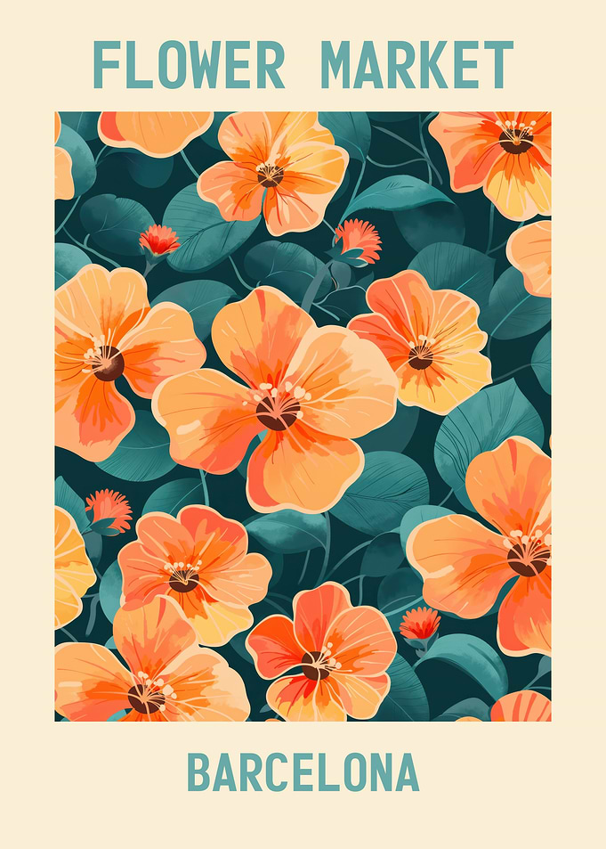 Barcelona Flower Market
