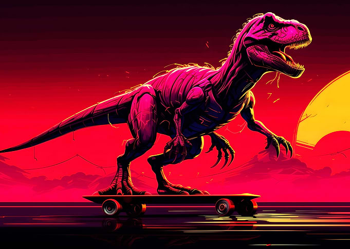 T rex dinosaurus