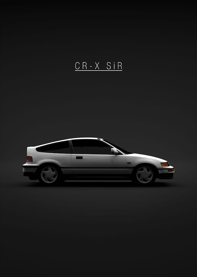 Honda CRX SiR White 1991