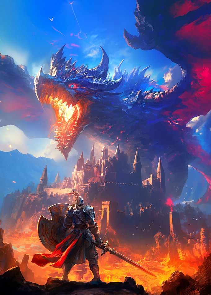 Knight vs Dragon