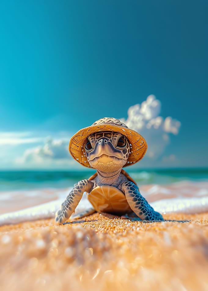 Straw hat turtle