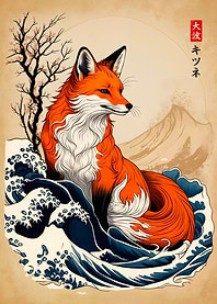 Great Wave of Kitsune
