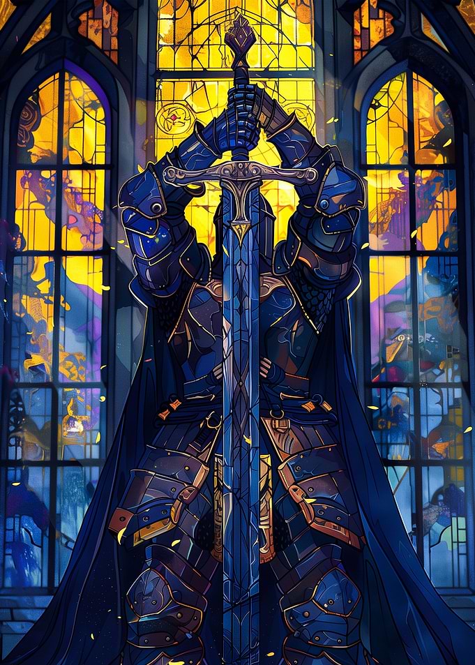 Paladin Stained Glass