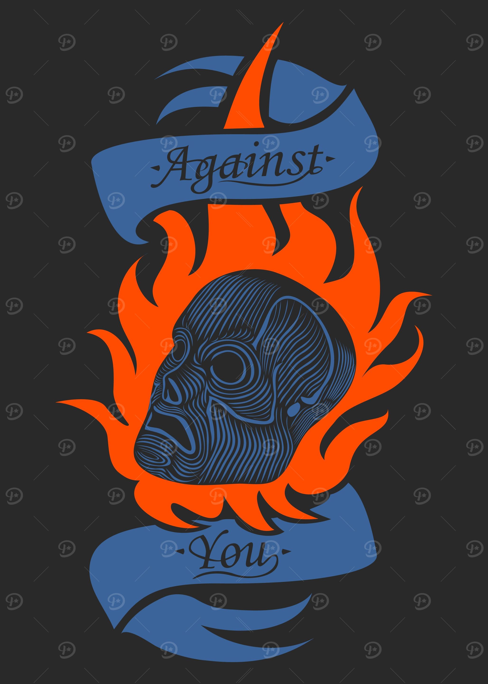 flame head tattoos style