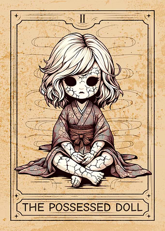 Spooky Doll Tarot Card