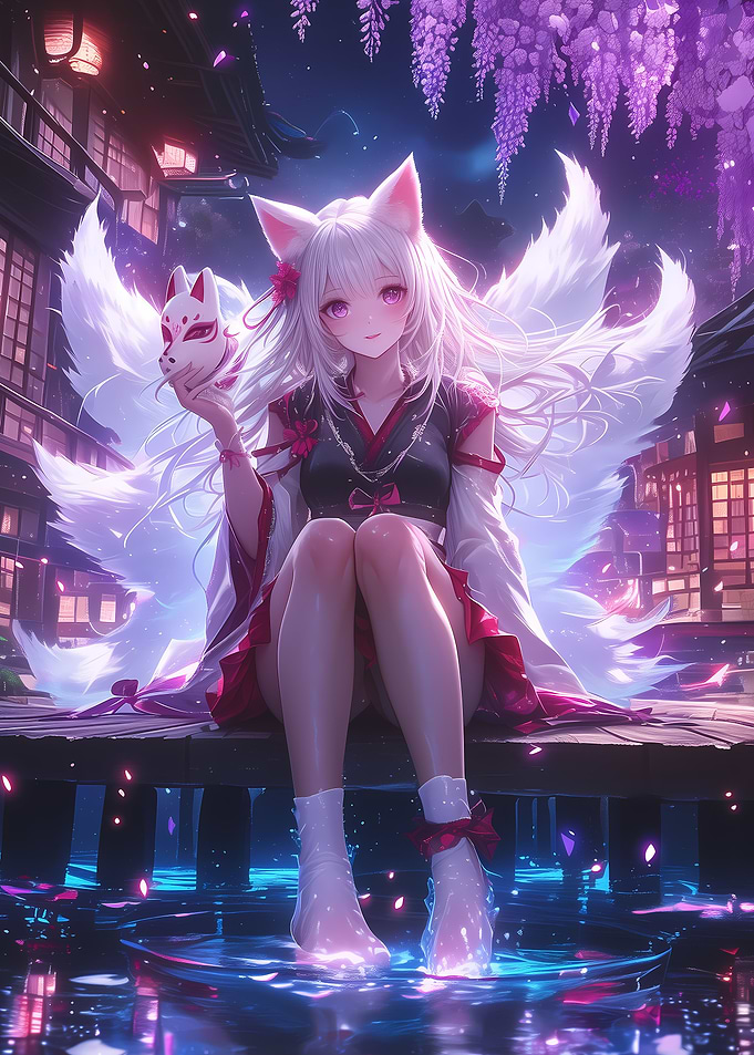 Kitsune Night Japanese