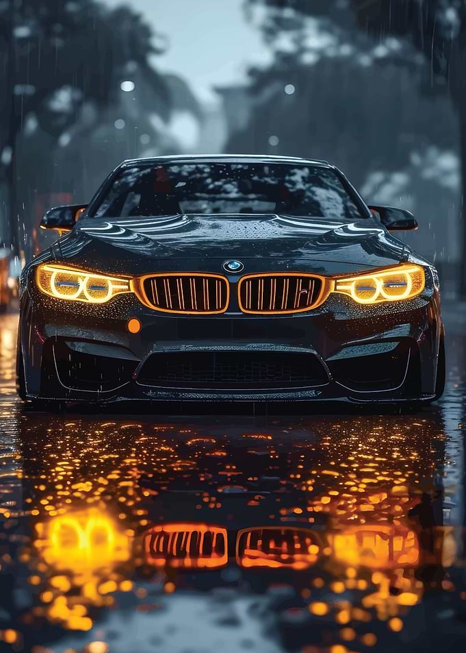 black car BMW M4 F82