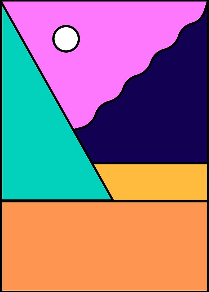 Poster Geometric Modern