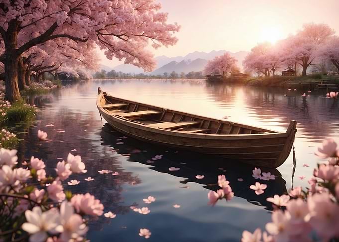 Boat at Lake Cherry Tree