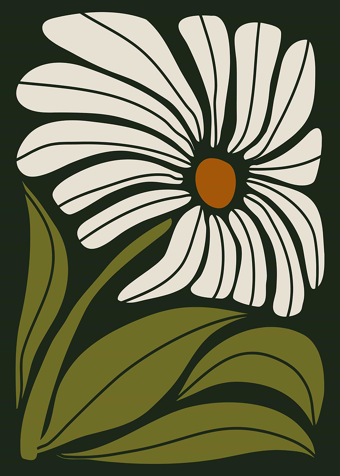 Abstract Groovy Flower