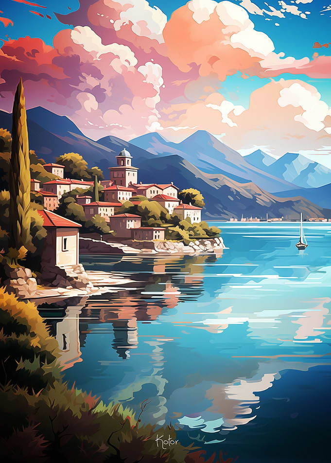 Kotor Oil Painting
