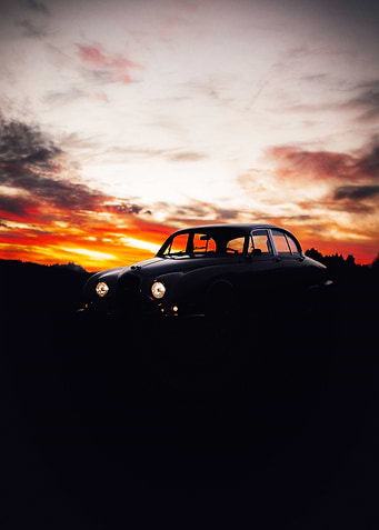 vintage car dark