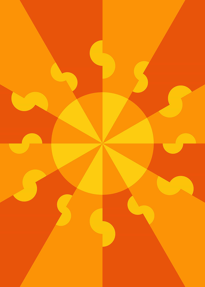 Abstract sun