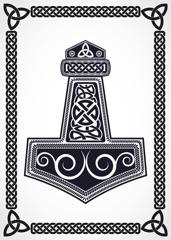 Mjolnir Thor hammer symbol