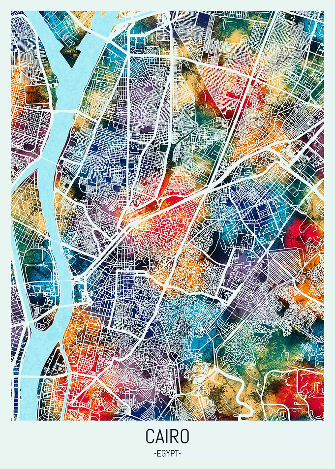 Cairo Egypt Map