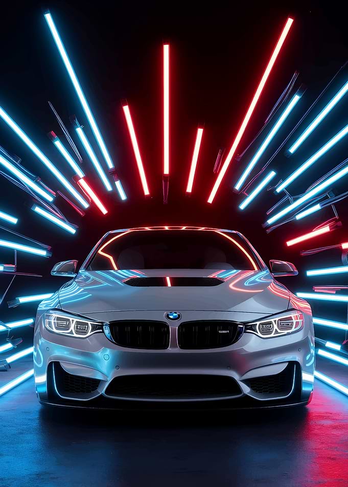 Neon Drive BMW