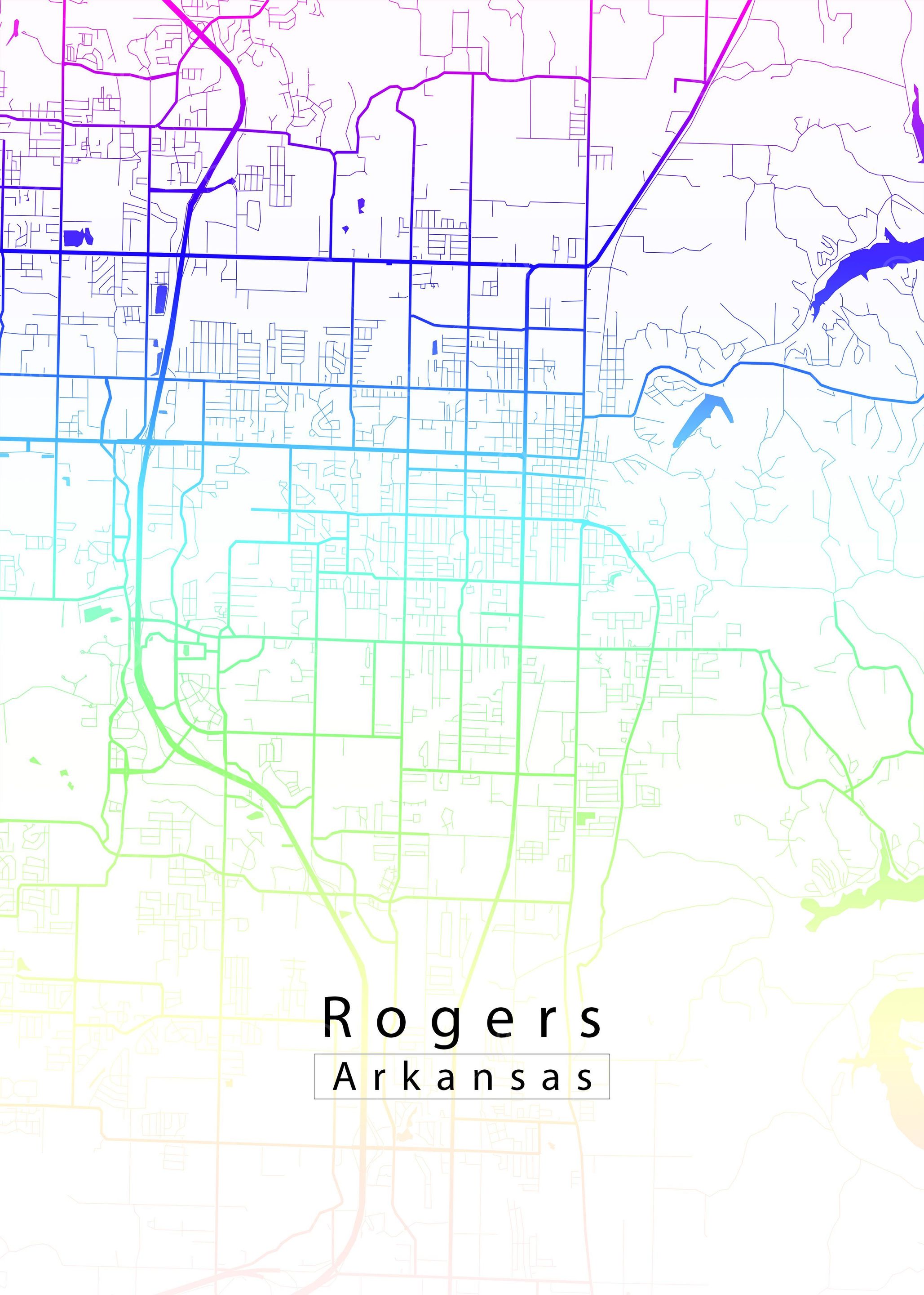 Rogers Arkansas Map