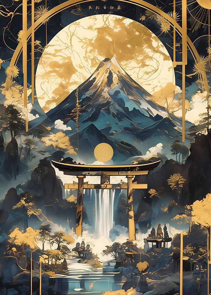 Kintsugi Gold Torri gate