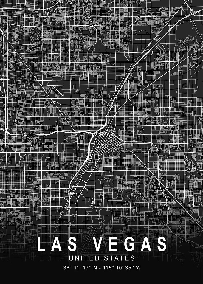 Las Vegas Dark Map