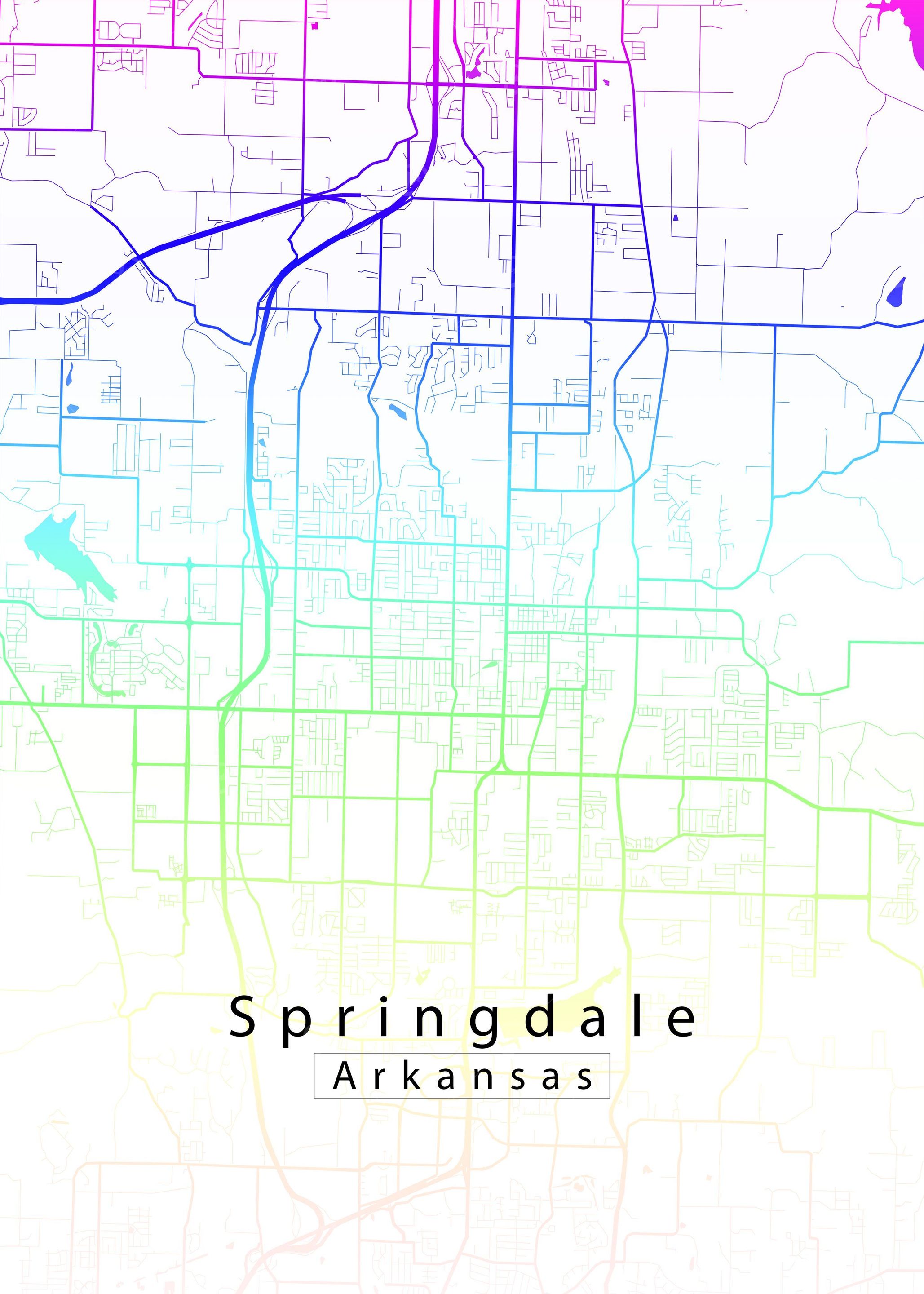Springdale Arkansas Map