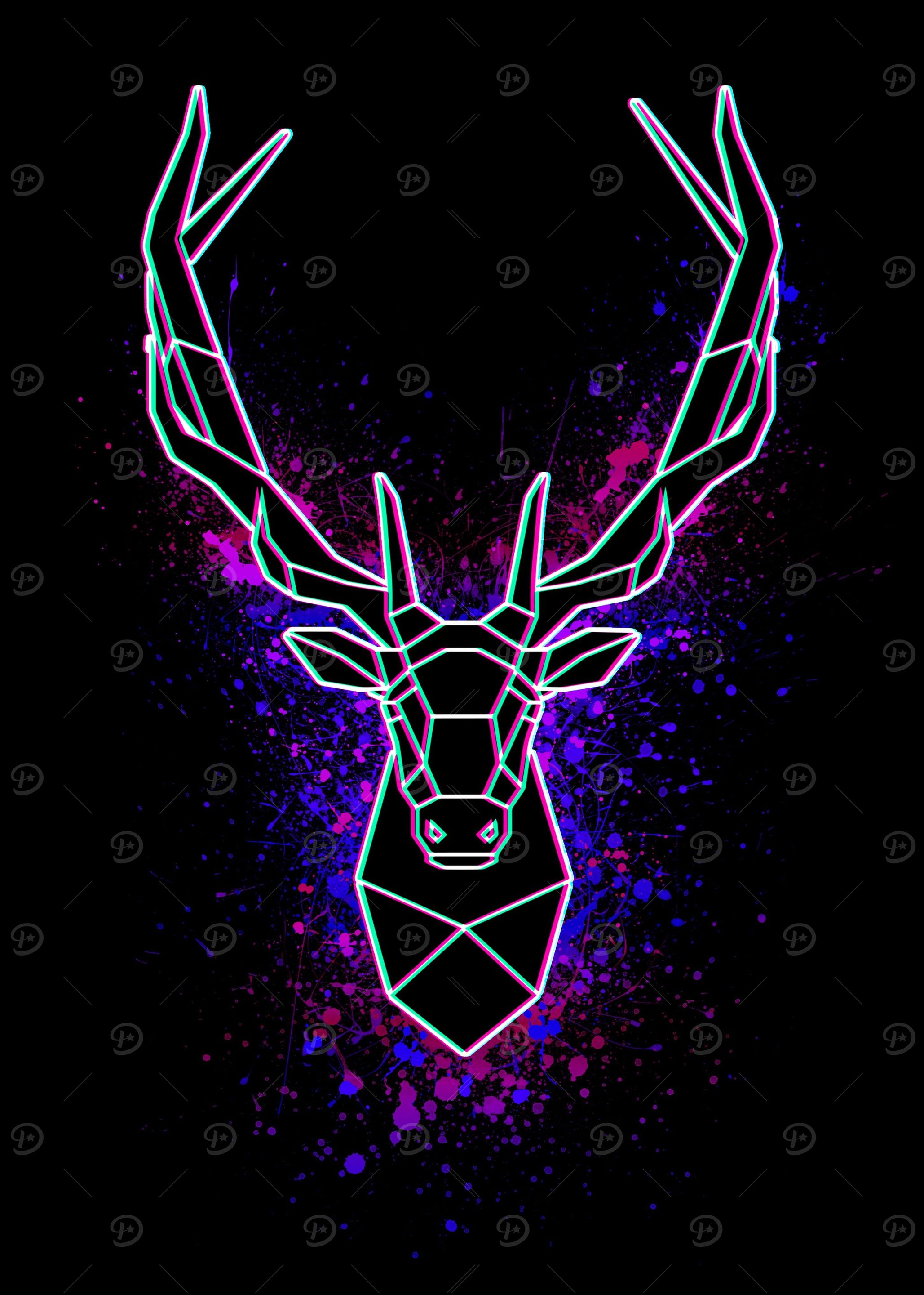 Deer Polygon Art