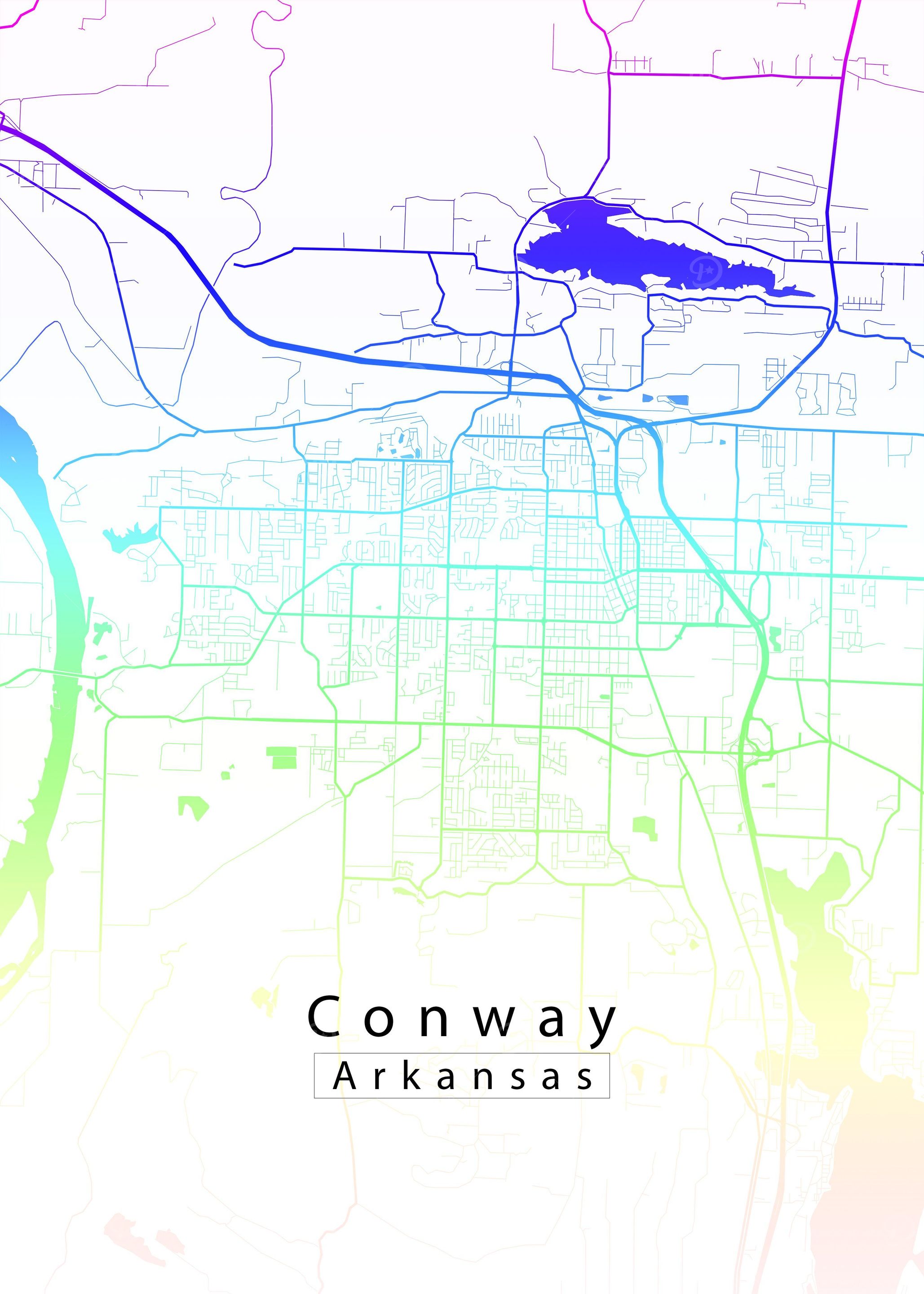 Conway Arkansas City Map