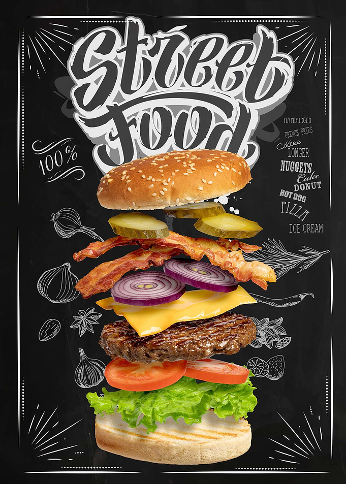 Street Food mega burger