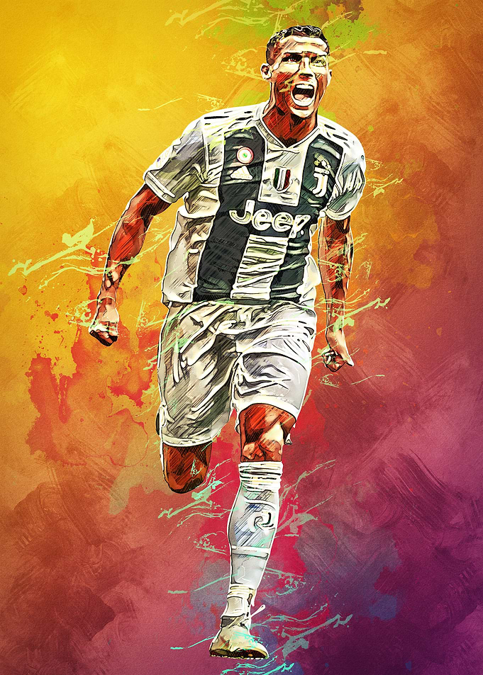 Ronaldo Player Splash