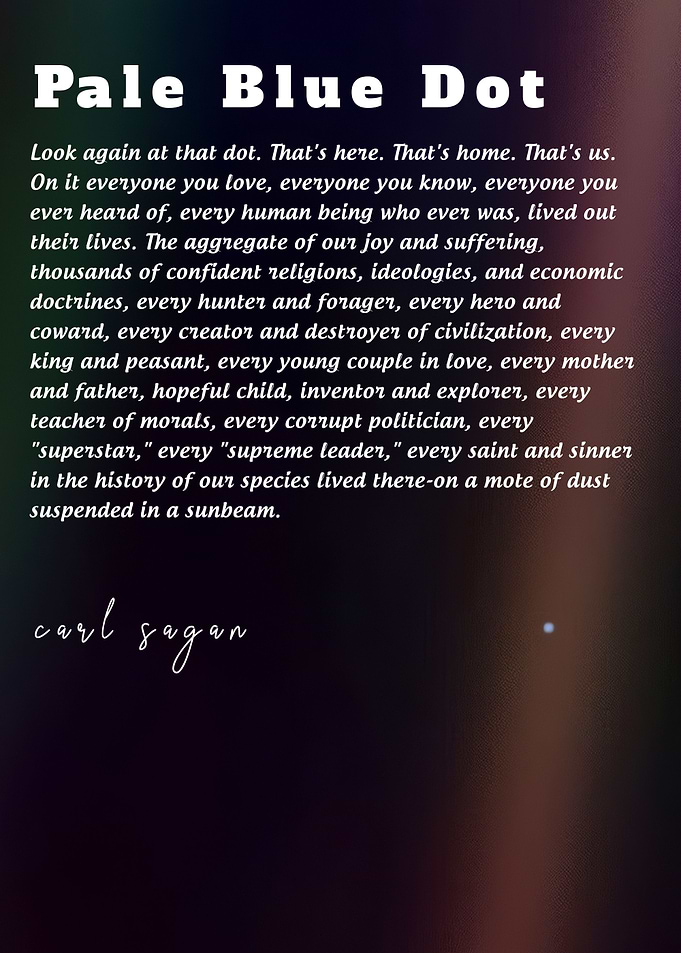 Pale Blue Dot quote